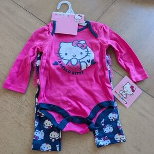 Hello Kitty Fuchsia and Navy Bodysuit